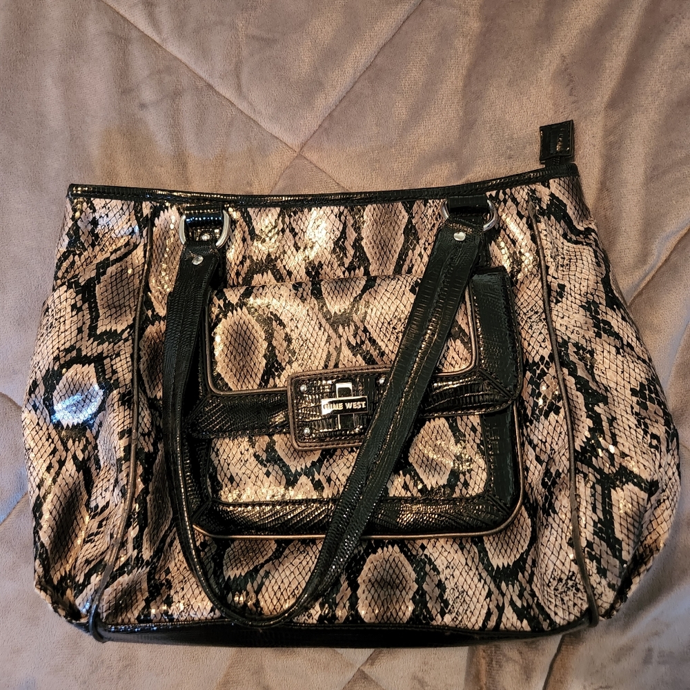 Nine West Purse, snakeskin pattern